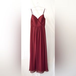 Bill Levkoff Wine Red Oaklynn Formal Dress Size 14